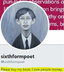 Sixth form poet Bio